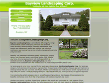 Tablet Screenshot of bayviewlandscapingcorp.com